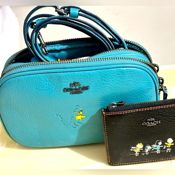 Coach Bags Coach X Peanuts Woodstock Crossbody Wristlet And Id Zip Holder Poshmark